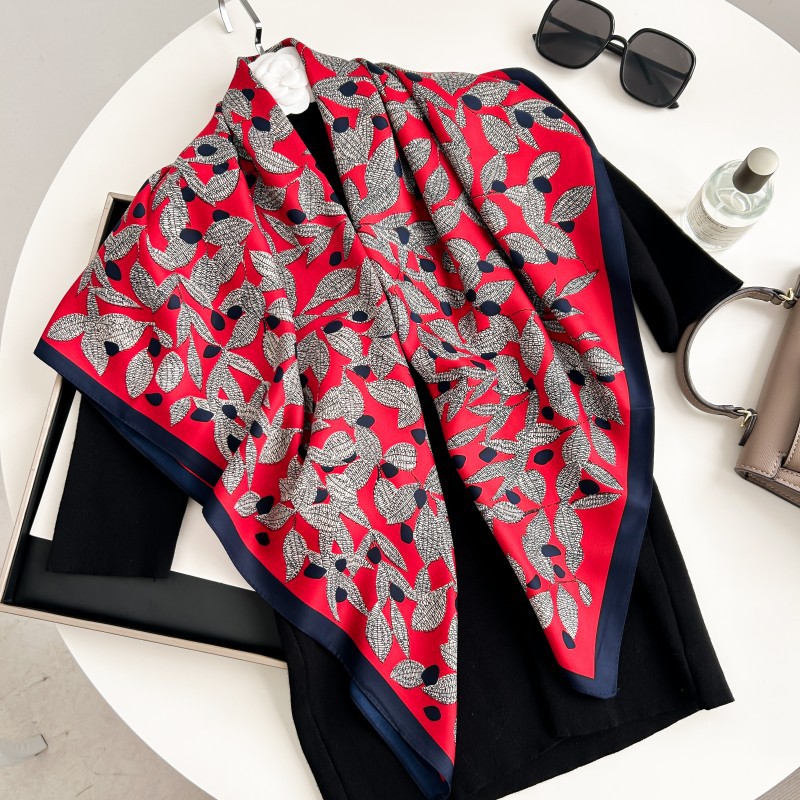Silk Neck Scarf - 90cm Square Scarf High Quality Bandana