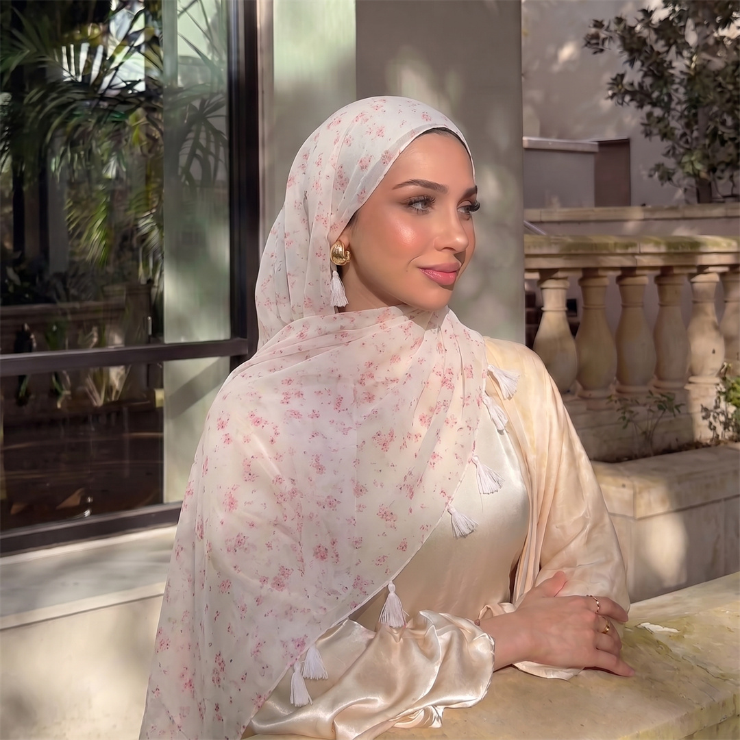 Face Scarf Mask - Fashion Women Tassel Hijab Soft Scarf