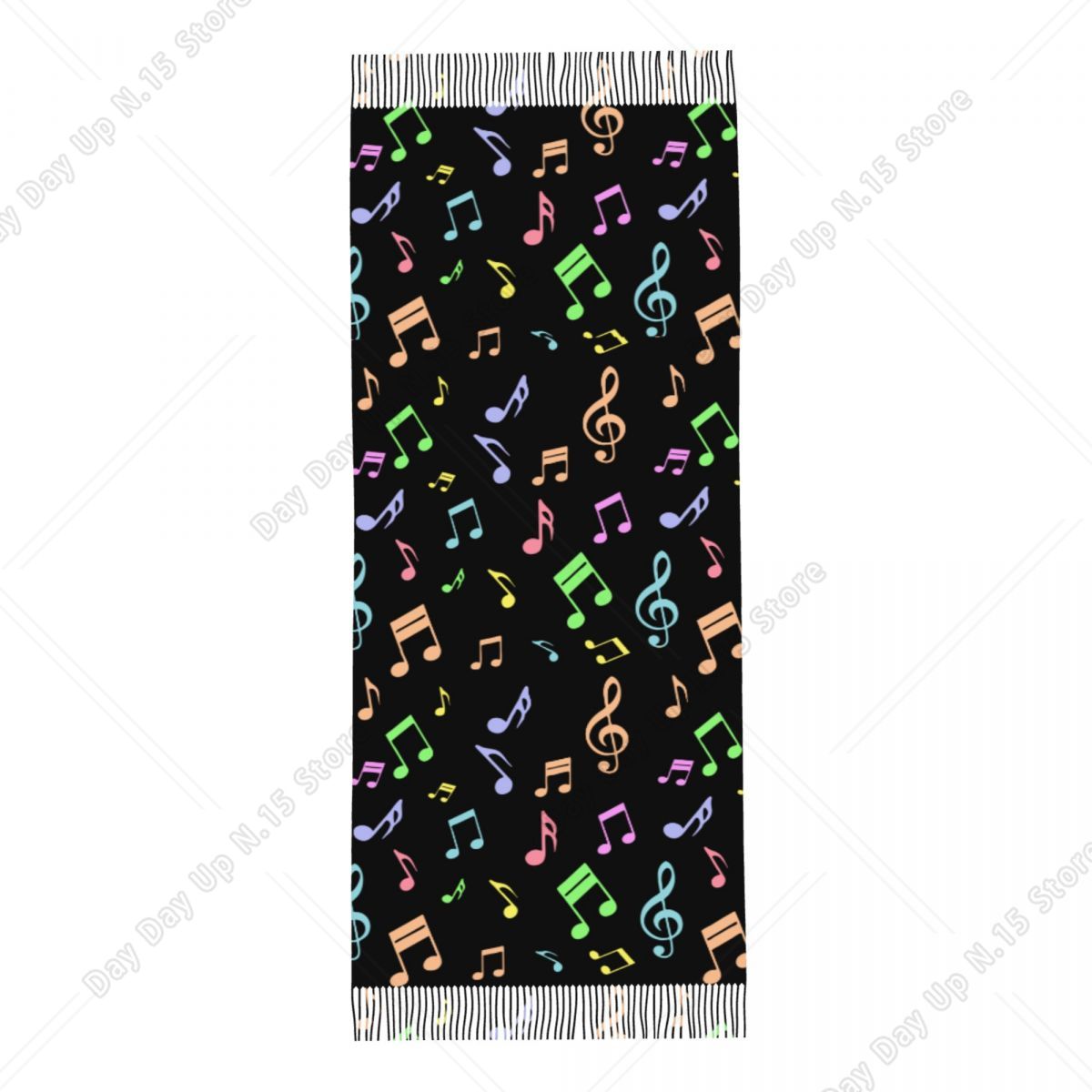 Cute And Colorful Music Notes  - Pashmina Wrap Large recension och pris