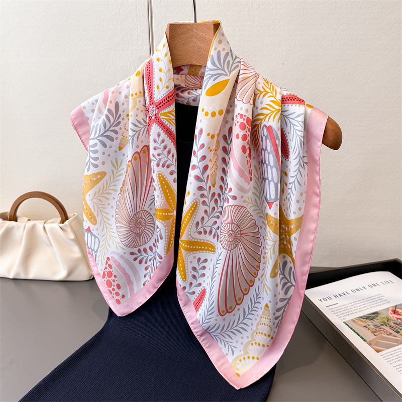 New Printed Square Scarf For W - Face Scarf Mask recension och pris