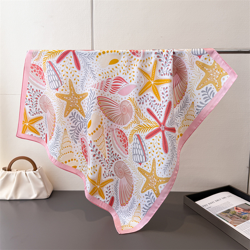 New Printed Square Scarf For W - Face Scarf Mask recension och pris