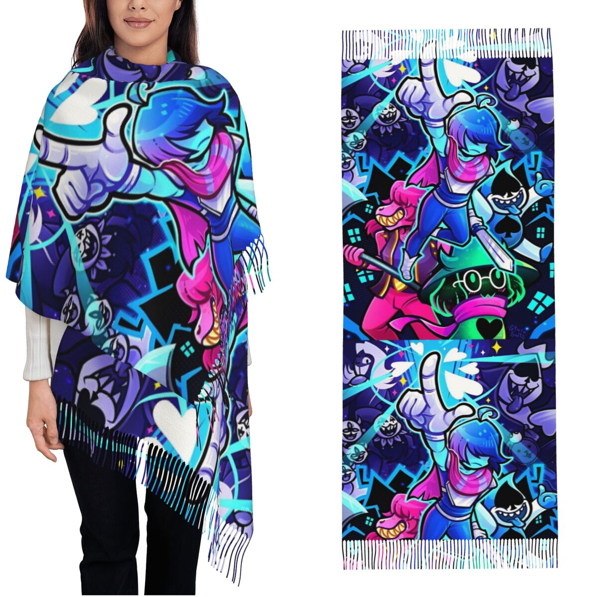 Deltarunes  Shawl Wraps Womens - Pashmina Wrap Large recension och pris
