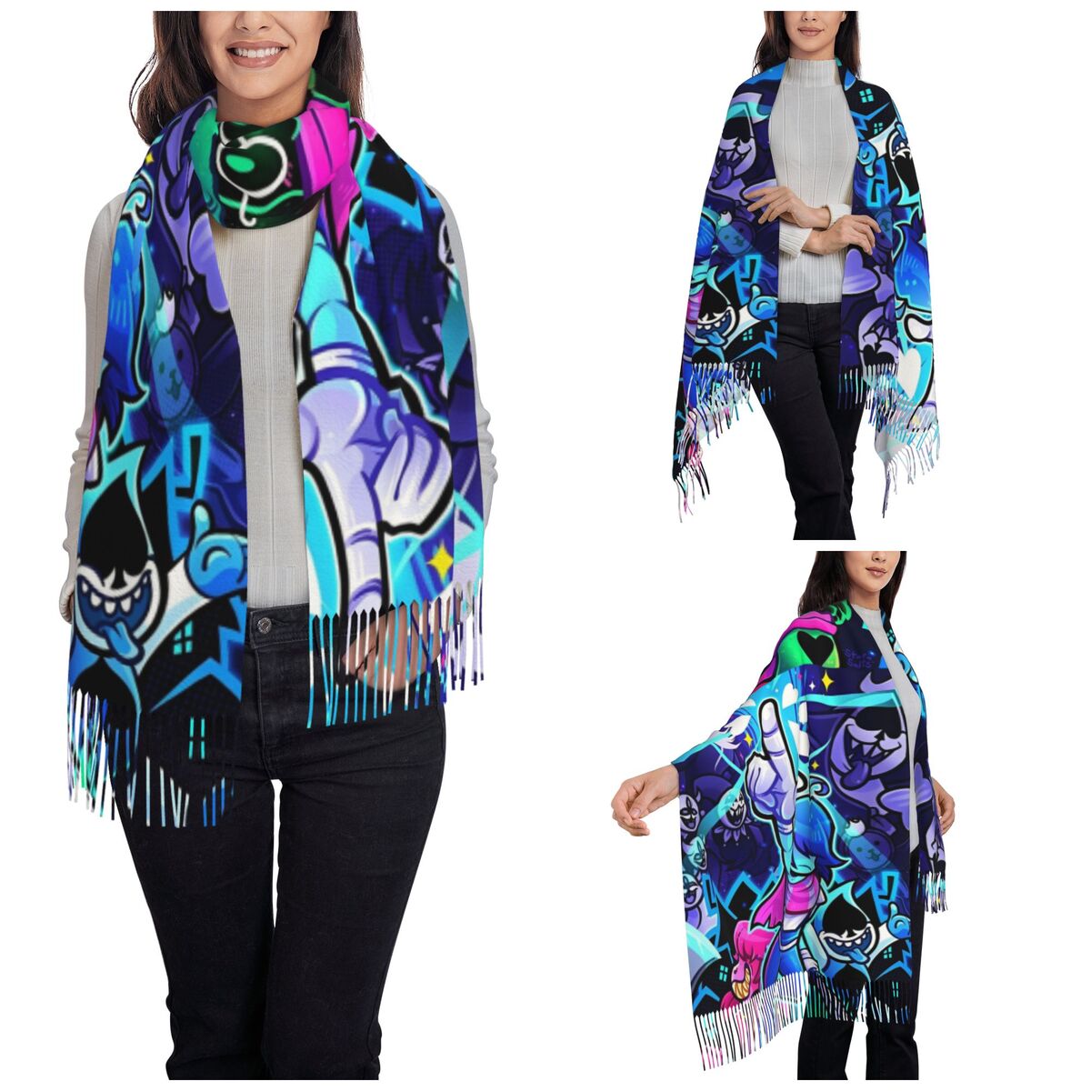 Deltarunes  Shawl Wraps Womens - Pashmina Wrap Large recension och pris