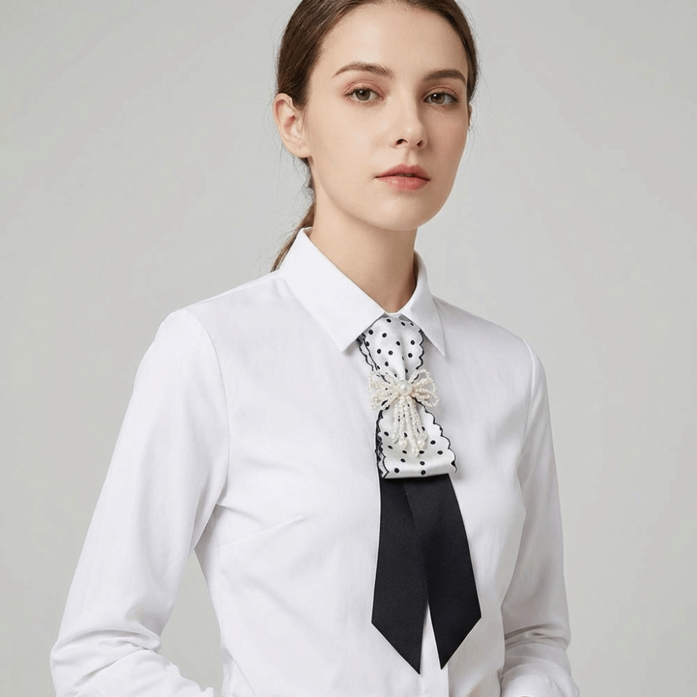 Y2K Black Bow Tie Geometric Ch - Bow Tie Pre Tied recension och pris
