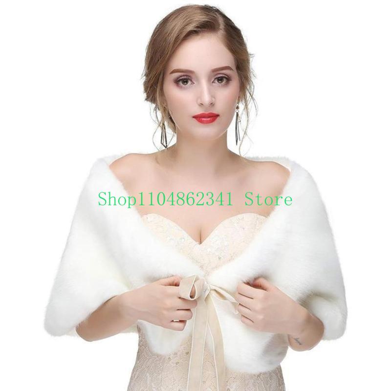 652F Sophisticated Faux Furs S - Stole Wedding Shawl recension och pris
