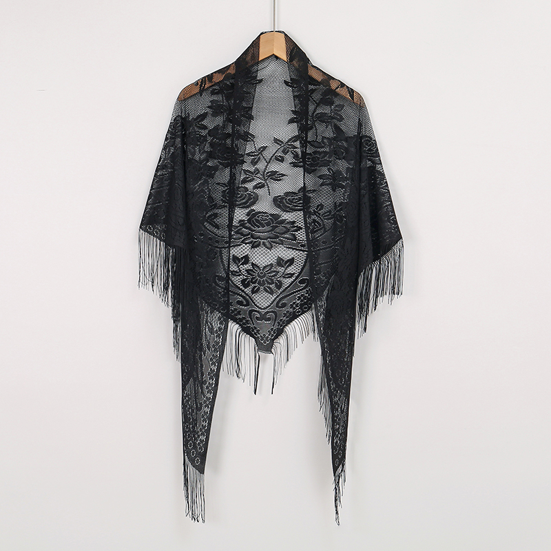New Embroidery Lace Scarf Shaw - Stole Wedding Shawl recension och pris