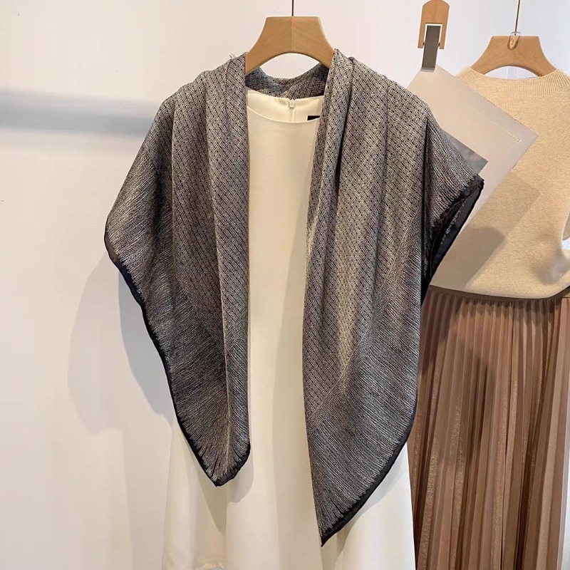 Oversized 110x110cm Real Silk  - Pashmina Wrap Large recension och pris