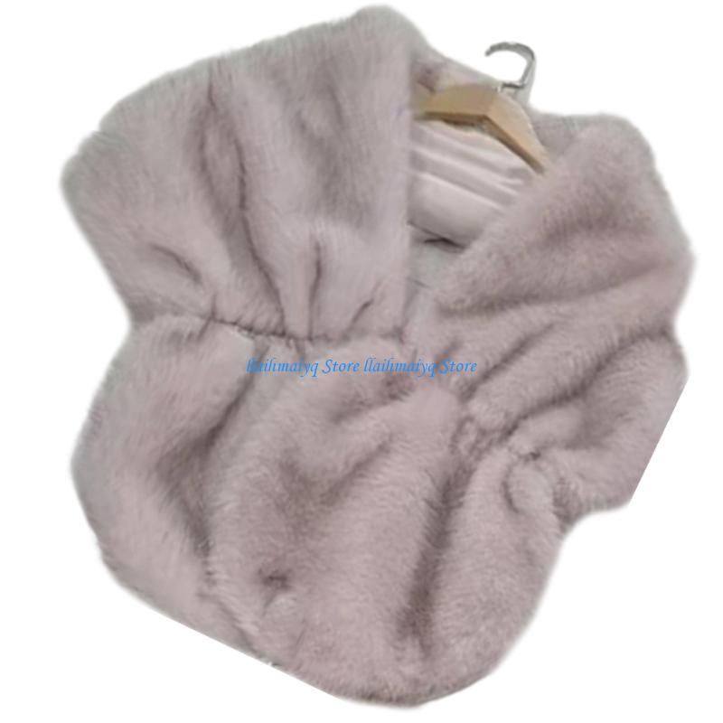 573B Luxurious Artificial Furs - Stole Wedding Shawl recension och pris