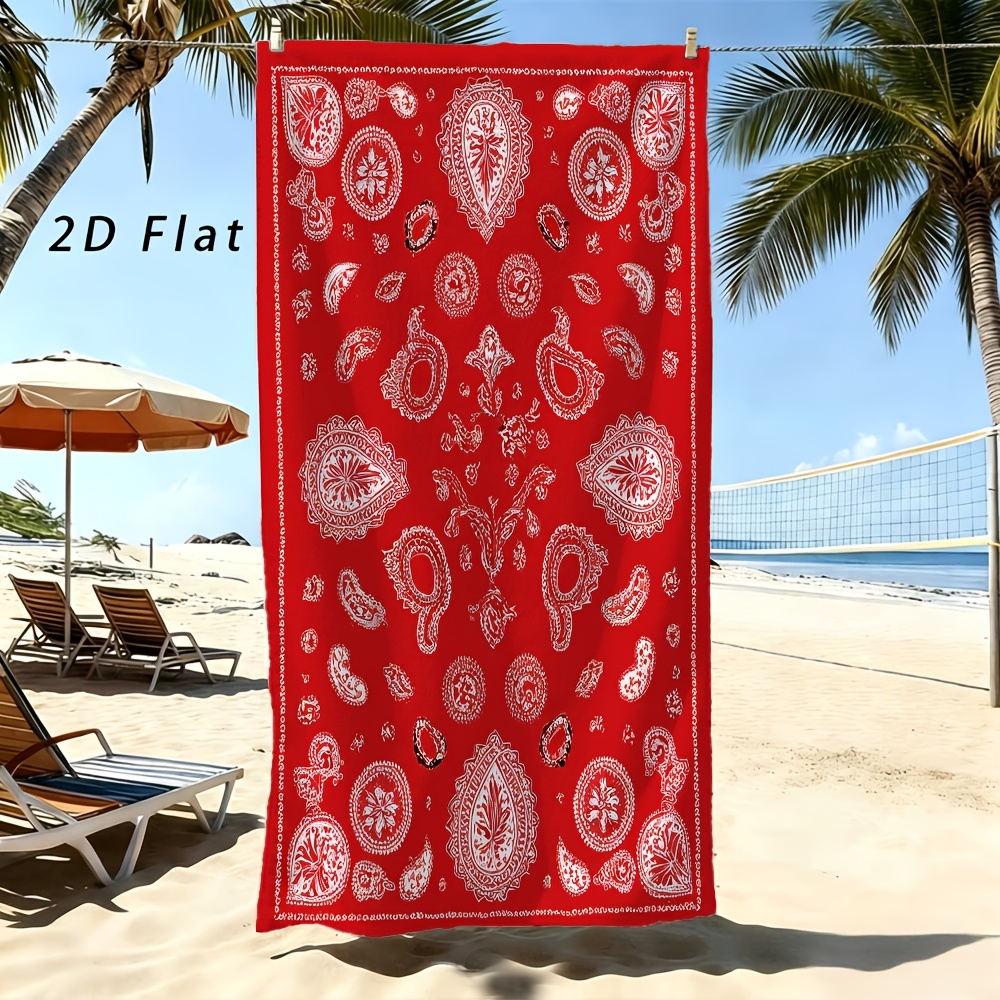 Classic Bandana Beach Towel Tr - Woven Scarf Blanket recension och pris