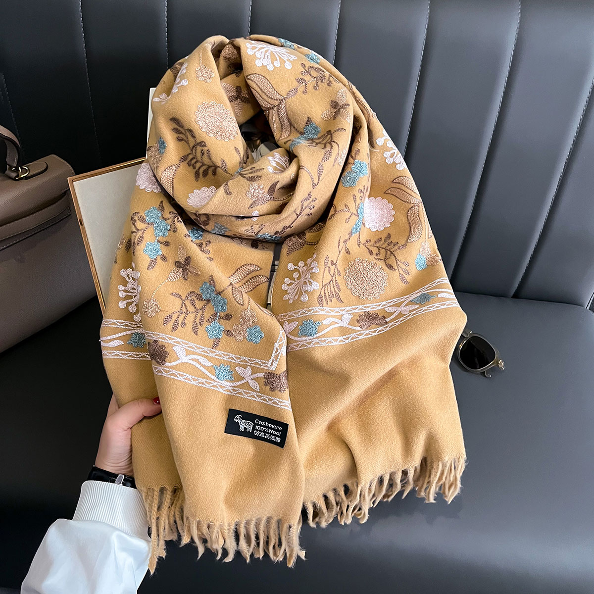 New Winter Warm Cashmere Scarf - Woven Scarf Blanket recension och pris