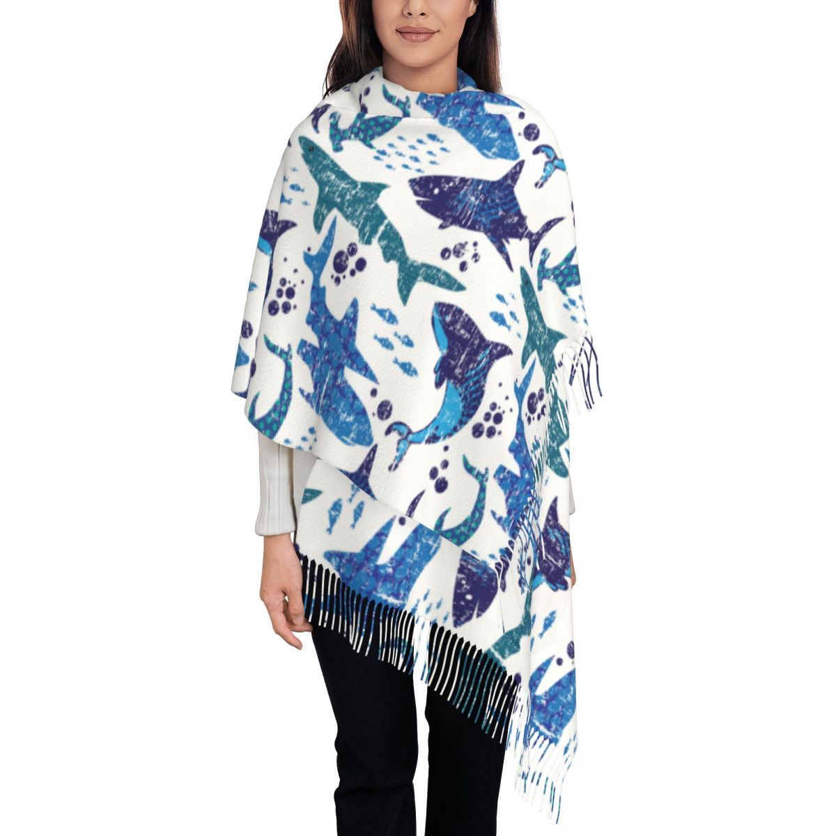 Shark Underwater World Ocean S - Pashmina Wrap Large recension och pris