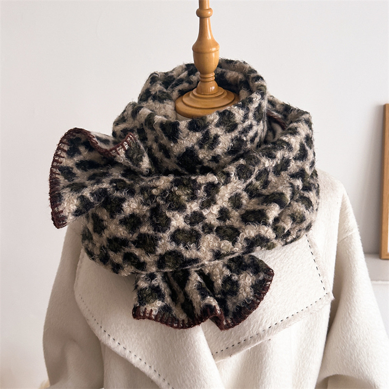 Autumn Winter Leopard Scarf Wo - Pashmina Wrap Large recension och pris