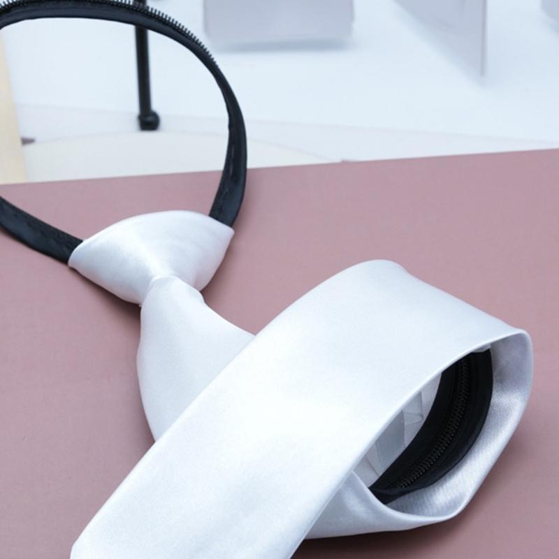 Fashionable Zippered Neck Tie  - Bow Tie Pre Tied recension och pris