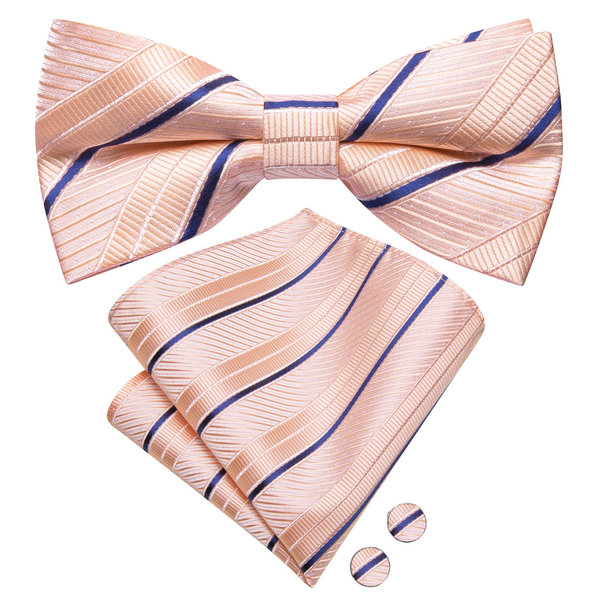 Mens Bow Tie Hanky Cufflinks P - Bow Tie Pre Tied recension och pris