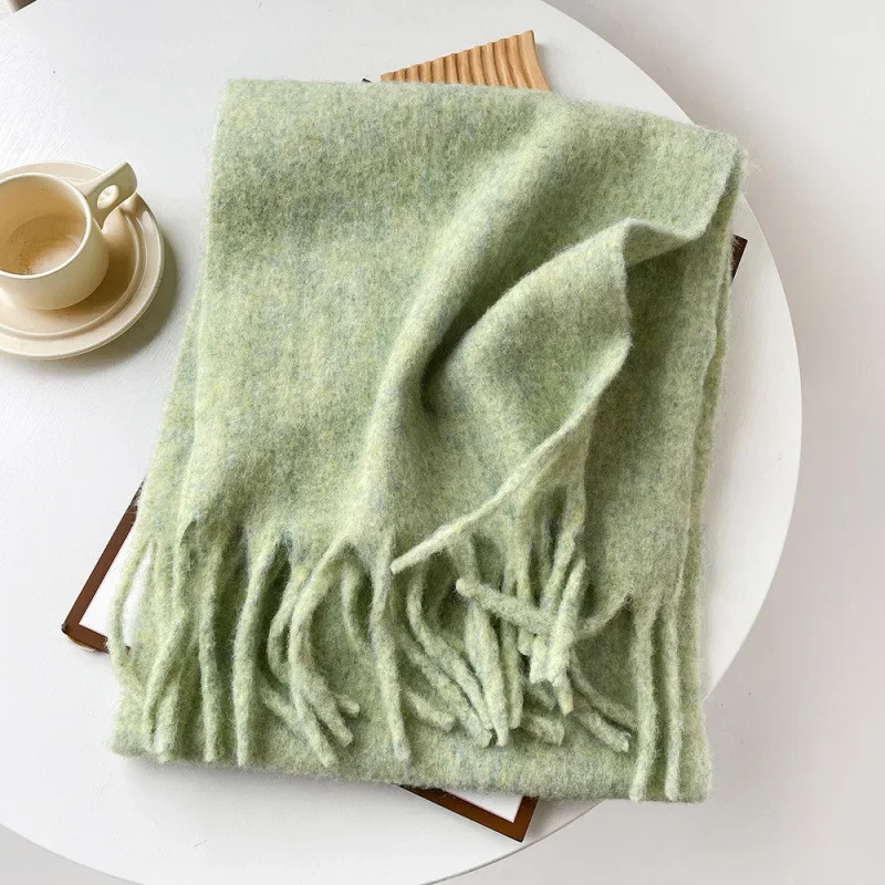 Scarf Lady Autumn Winter Solid - Muffler Men Wool recension och pris