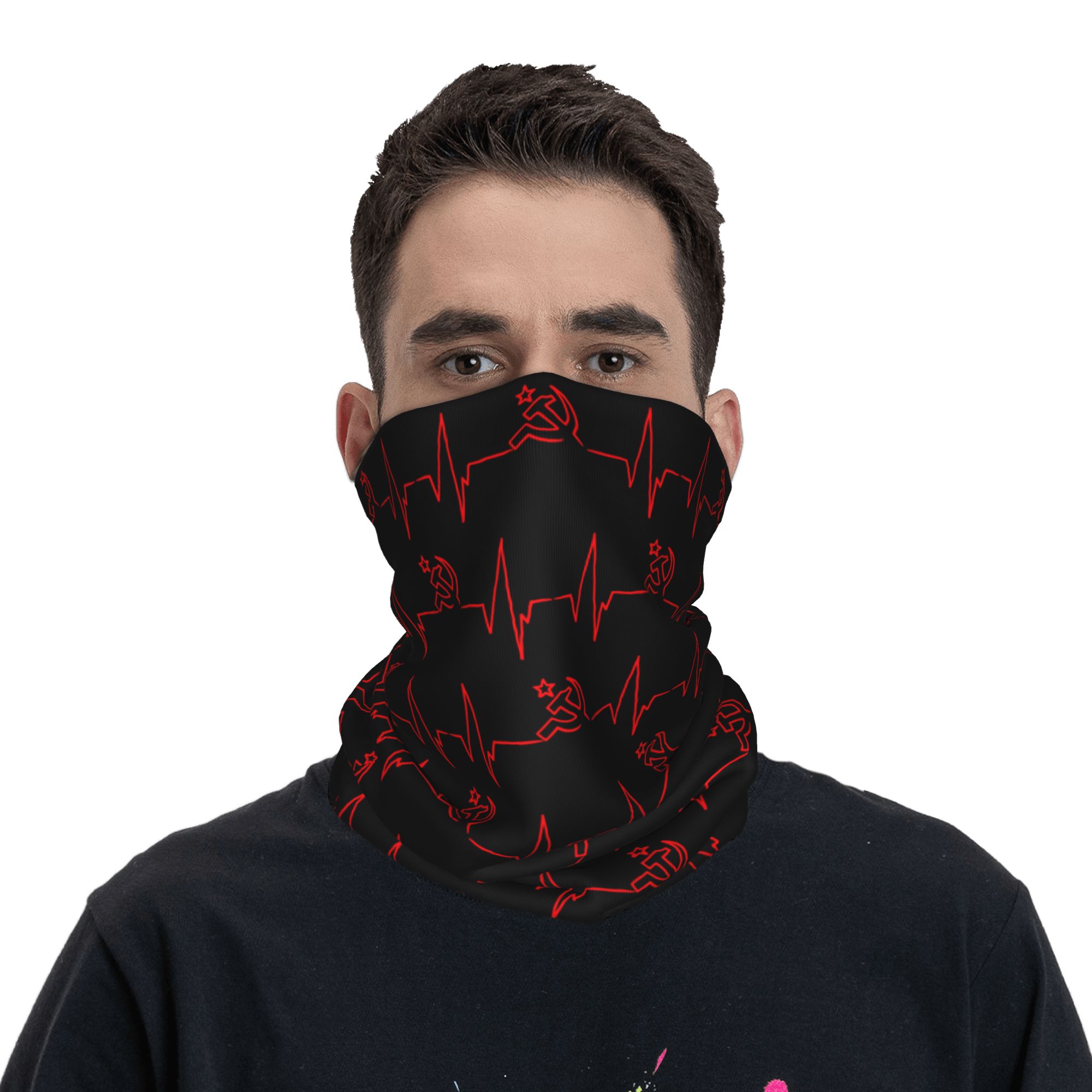 Custom Heartbeat Russian Flag  - Neck Warmer Tube recension och pris