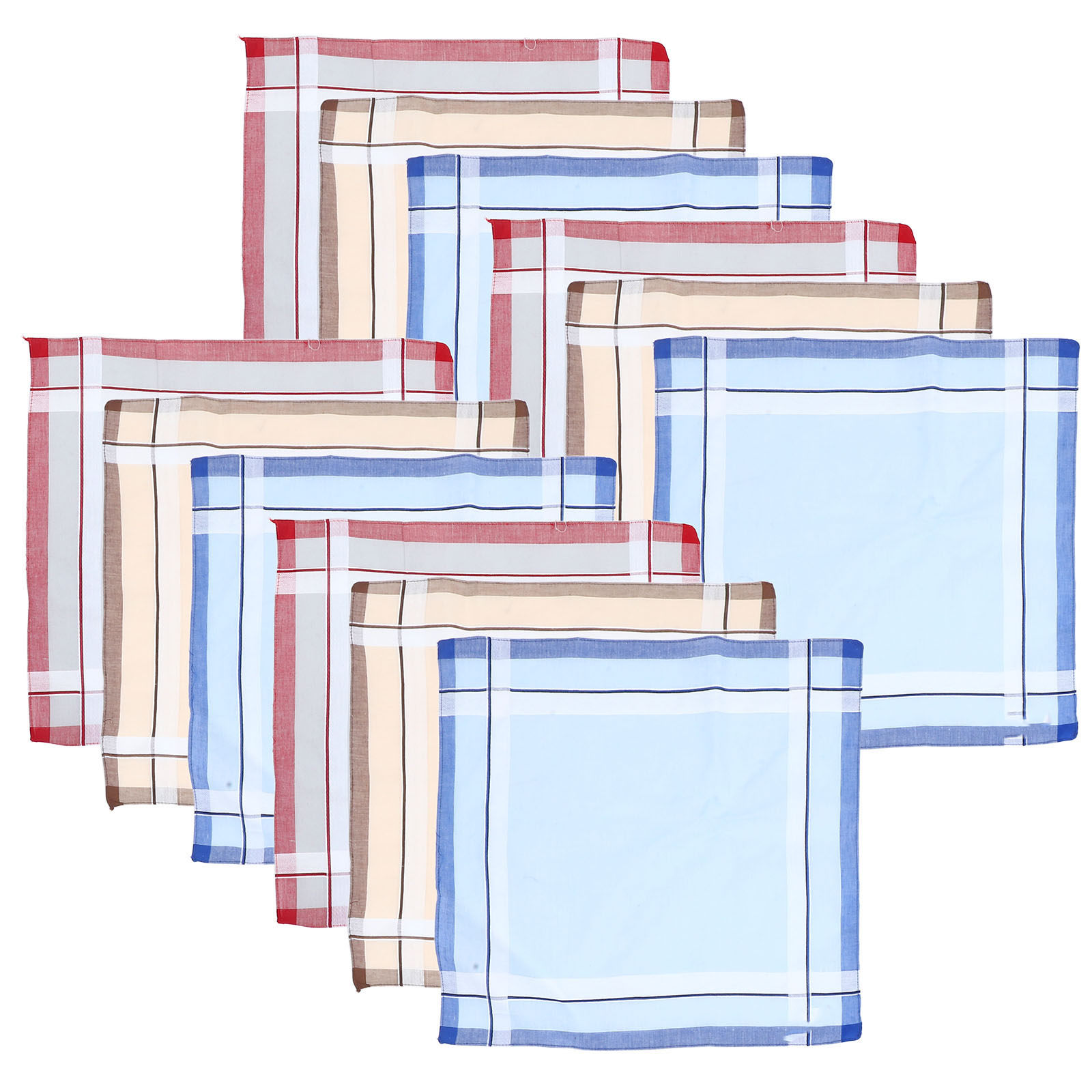12Pcs Men Handkerchief Cotton  - Handkerchief Cotton Men recension och pris