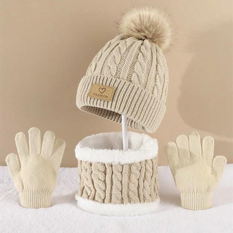 Toddler Kids Pom Pom Decor Bea - Infinity Scarf Knit recension och pris