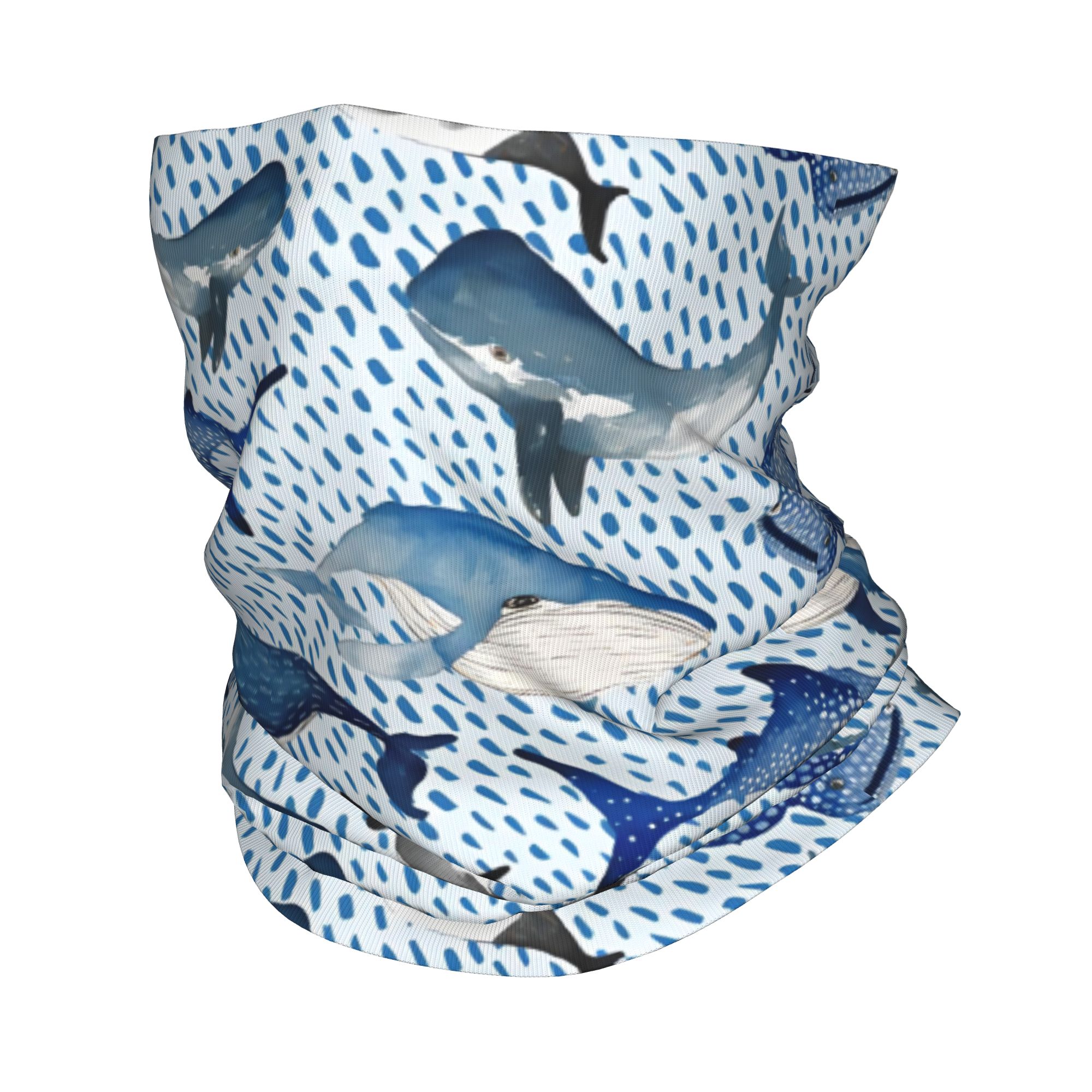 Custom Blue Watercolour Shark  - Neck Warmer Tube recension och pris