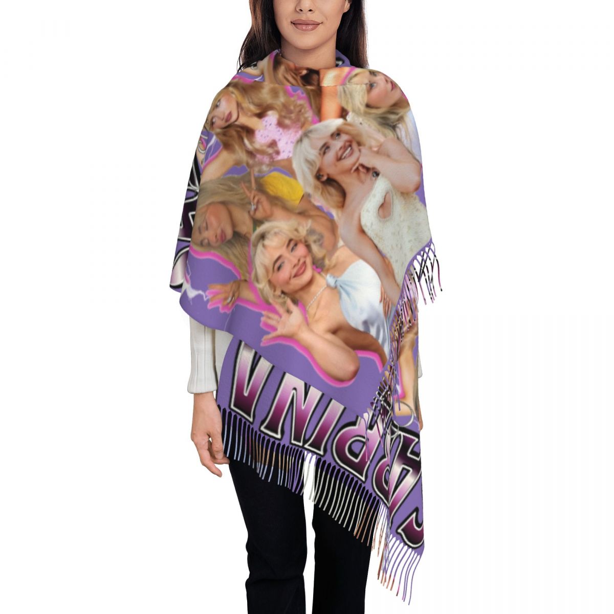 Sabrina Carpenter 90s Shawl Wr - Pashmina Wrap Large recension och pris