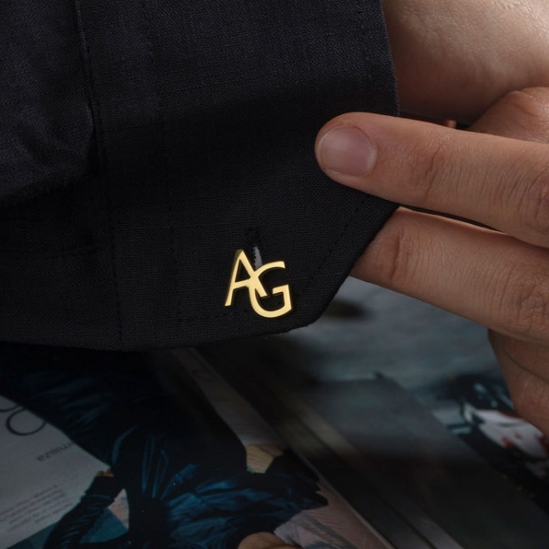 Custom Name Cufflinks for Men  - Tie Clip Silver recension och pris
