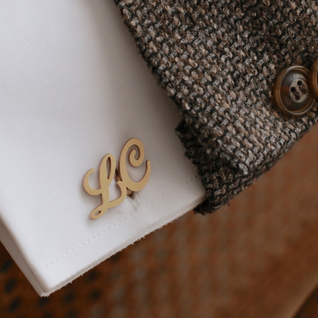 Custom Name Cufflinks for Men  - Tie Clip Silver recension och pris