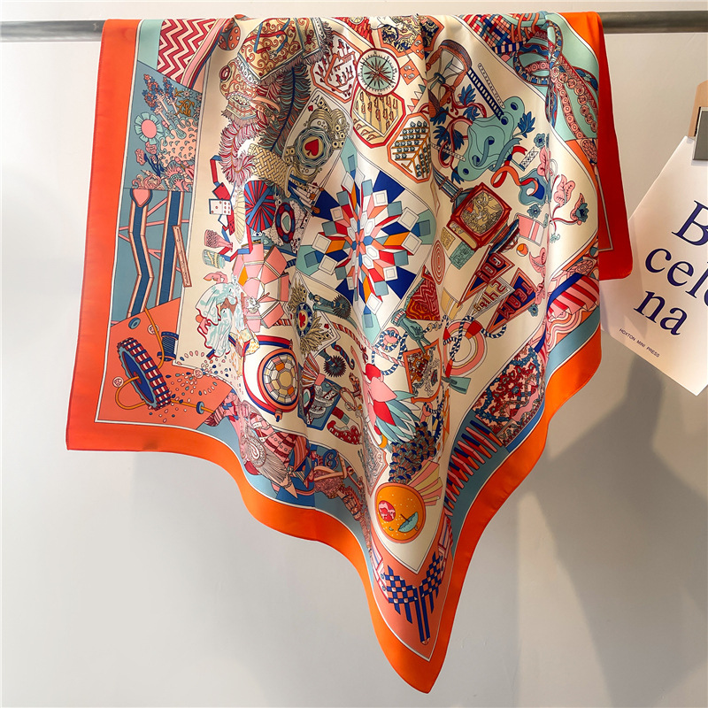 2026 New Square Twill Silk Sca - Face Scarf Mask recension och pris