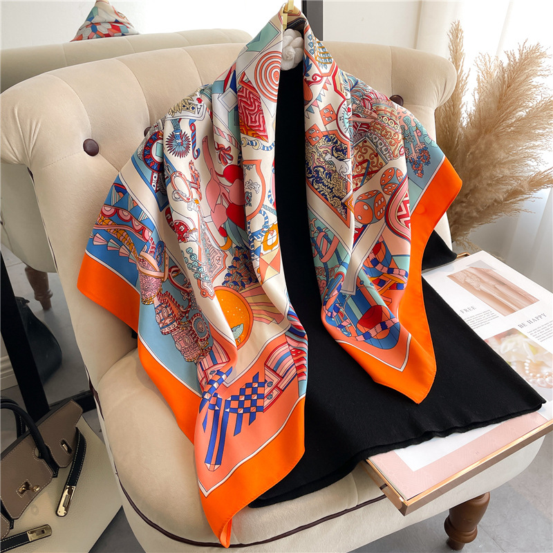 2026 New Square Twill Silk Sca - Face Scarf Mask recension och pris