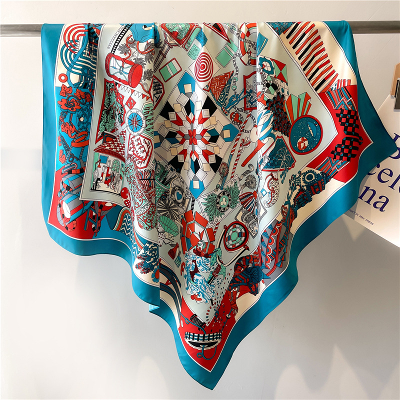 2026 New Square Twill Silk Sca - Face Scarf Mask recension och pris
