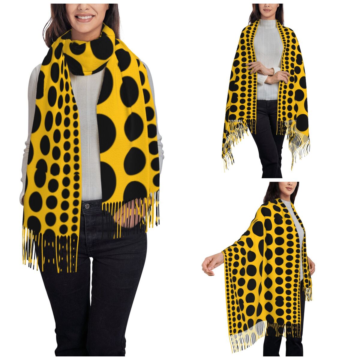Infinity Polka Dots Scarf for  - Infinity Scarf Knit recension och pris