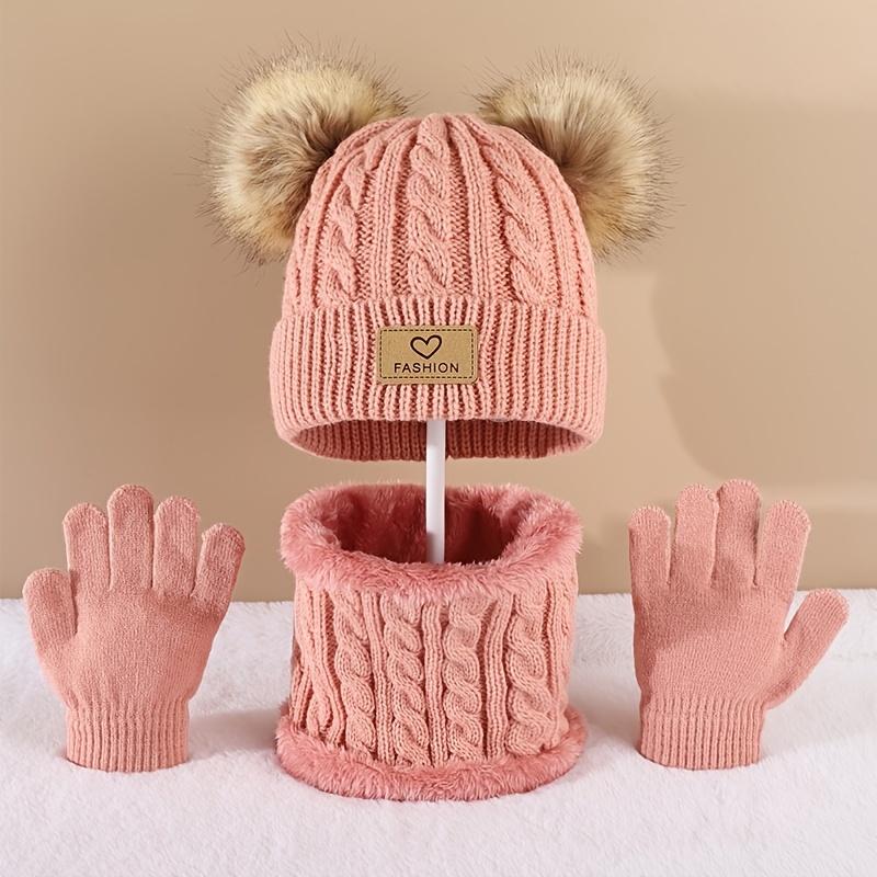 Toddler Kids Pom Pom Decor Bea - Infinity Scarf Knit recension och pris