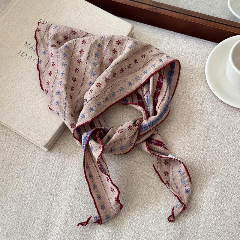 *1Pcs Soft Cotton Linen Triang - Bandana Cotton recension och pris