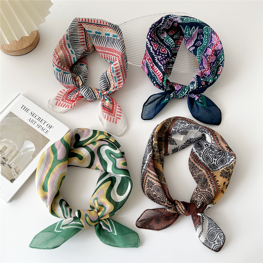 Fashion Cotton Scarf Women Flo - Bandana Cotton recension och pris