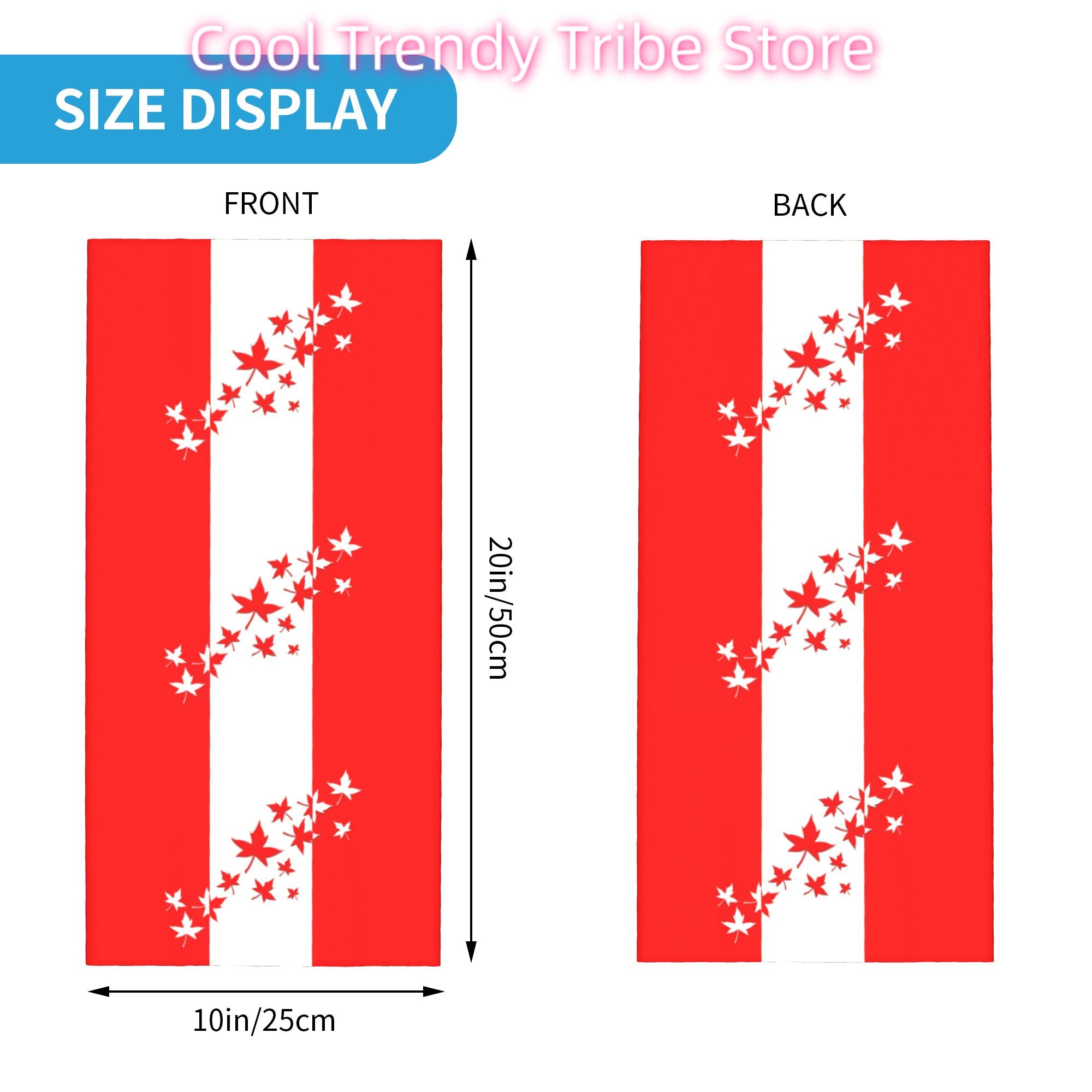 Custom Maple Leaf Canada Flag  - Neck Warmer Tube recension och pris