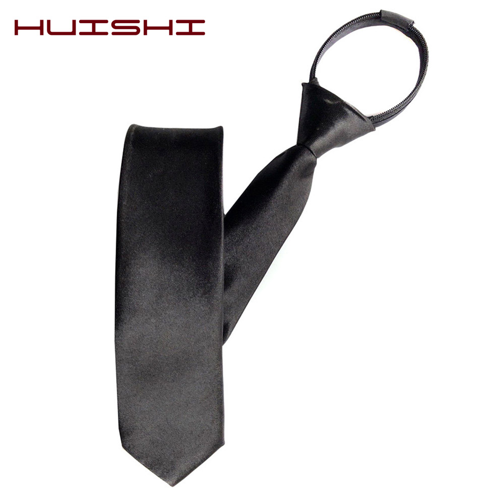 HUISHI Pre-tied Zipper Tie Nec - Skinny Tie Men recension och pris
