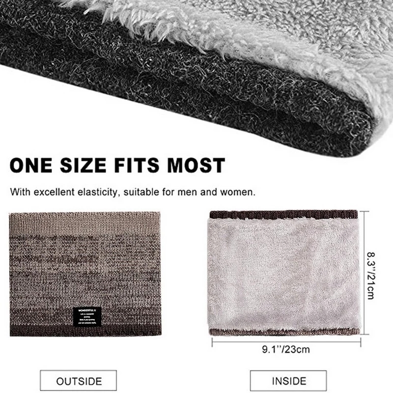Winter Scarf for Men Fleece Ri - Handkerchief Cotton Men recension och pris