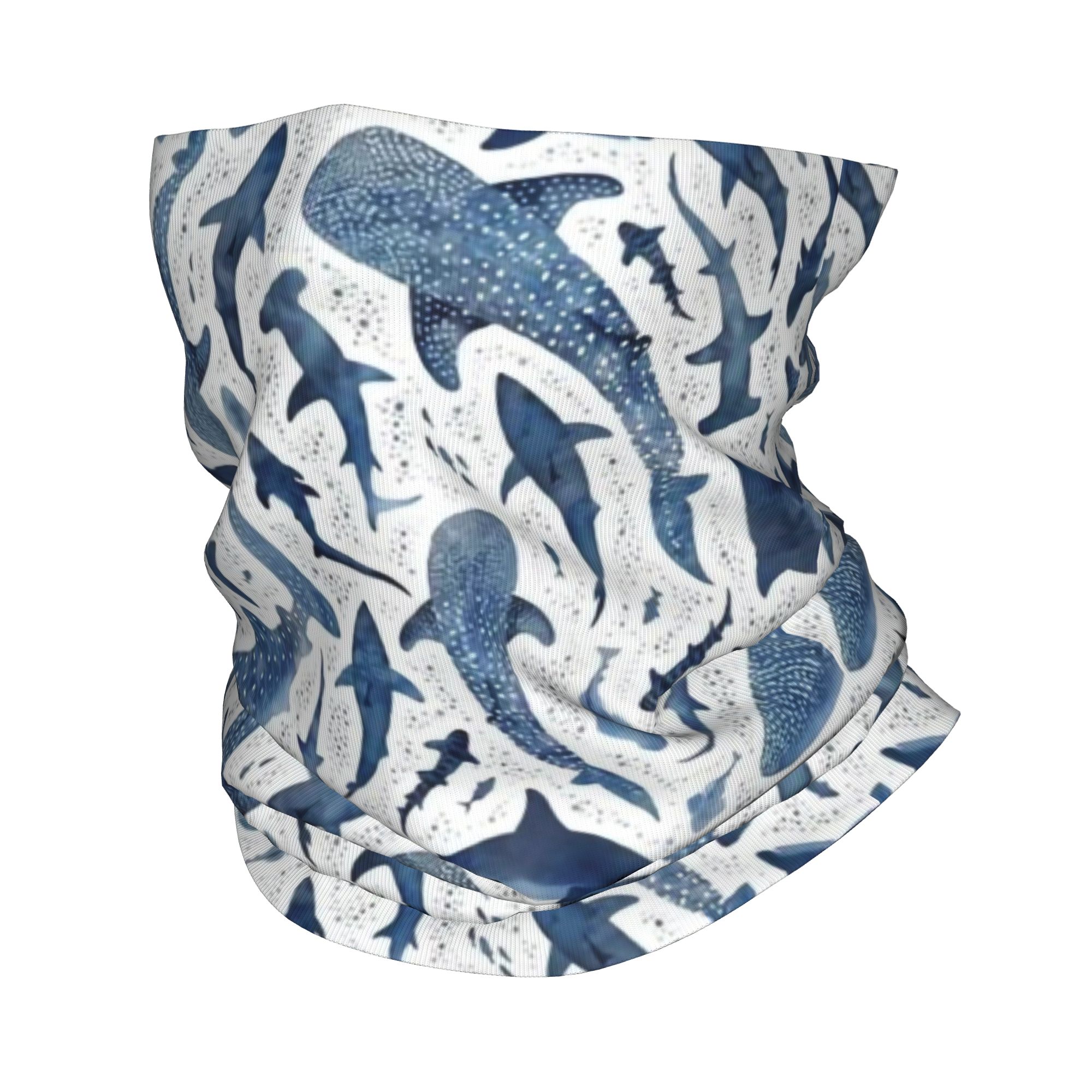 Custom Blue Watercolour Shark  - Neck Warmer Tube recension och pris