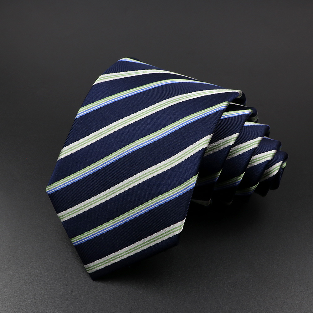 100% Silk Tie 8 cm Stripe Neck - Silk Tie Striped recension och pris
