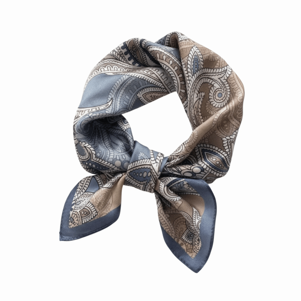Silk Material Silk Square Scar - Face Scarf Mask recension och pris