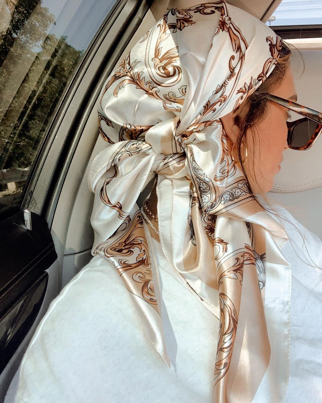 Satin Square Scarf Women Musli - Silk Neck Scarf recension och pris