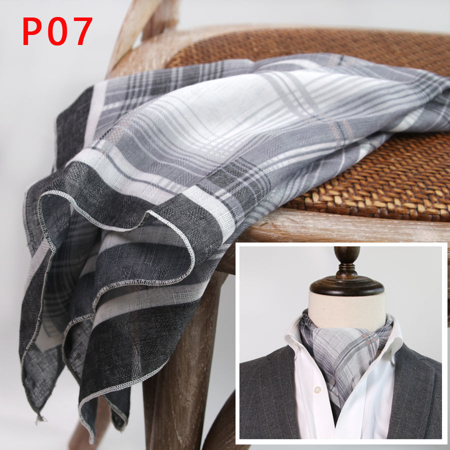 Men's Square Scarf with Button - Bandana Cotton recension och pris