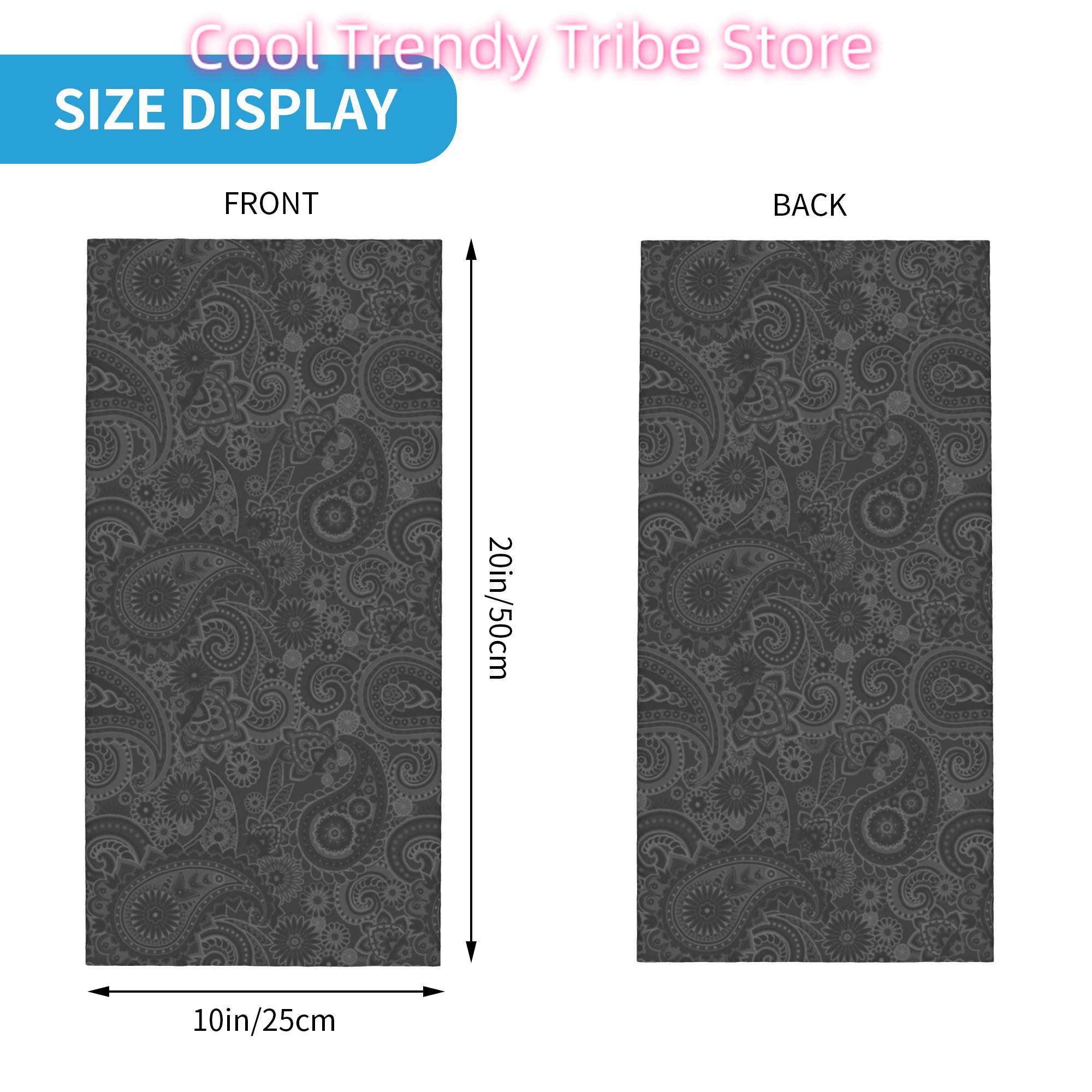 Custom Paisley Chicano Bandana - Neck Warmer Tube recension och pris