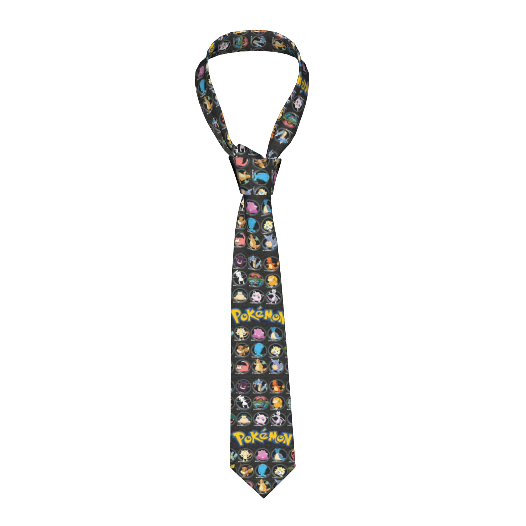 Cartoon Pokemon Characters Nec - Skinny Tie Men recension och pris