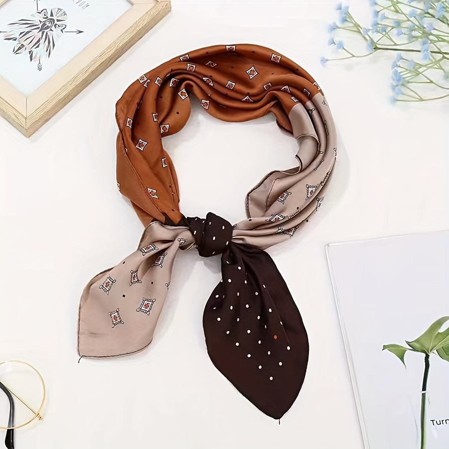 2025 New Star Designer Floral  - Scarf Silk Square recension och pris