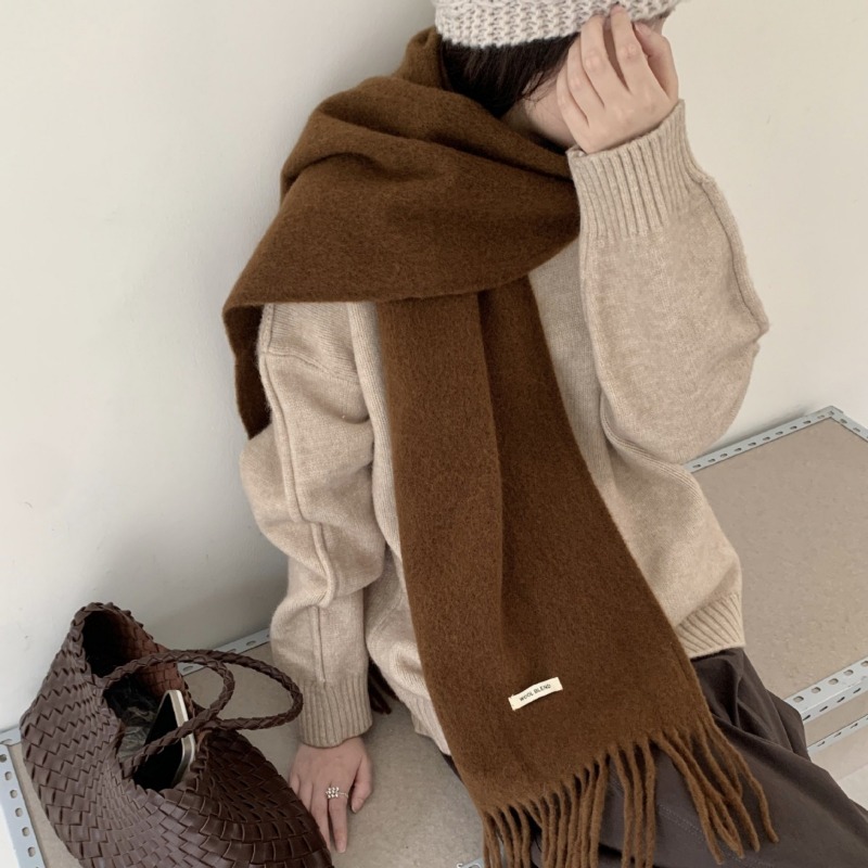 Korean Version Chic Solid Tass - Muffler Men Wool recension och pris