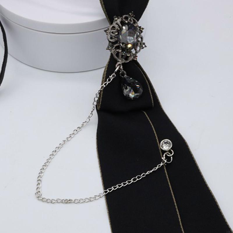 Gothic Fashion Neck Tie with M - Bow Tie Pre Tied recension och pris