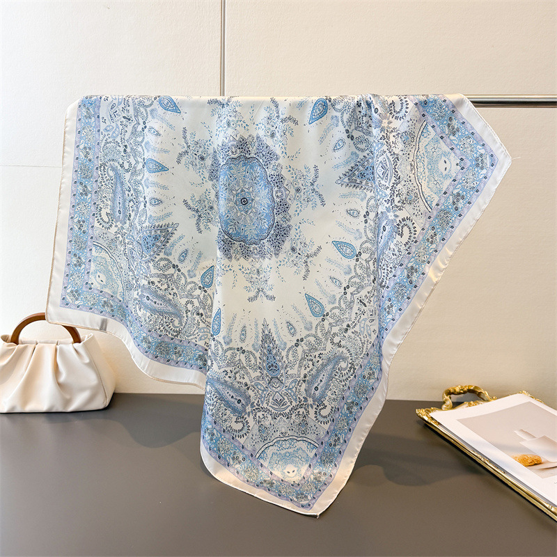 Women's Vintage Thin Satin Sca - Face Scarf Mask recension och pris