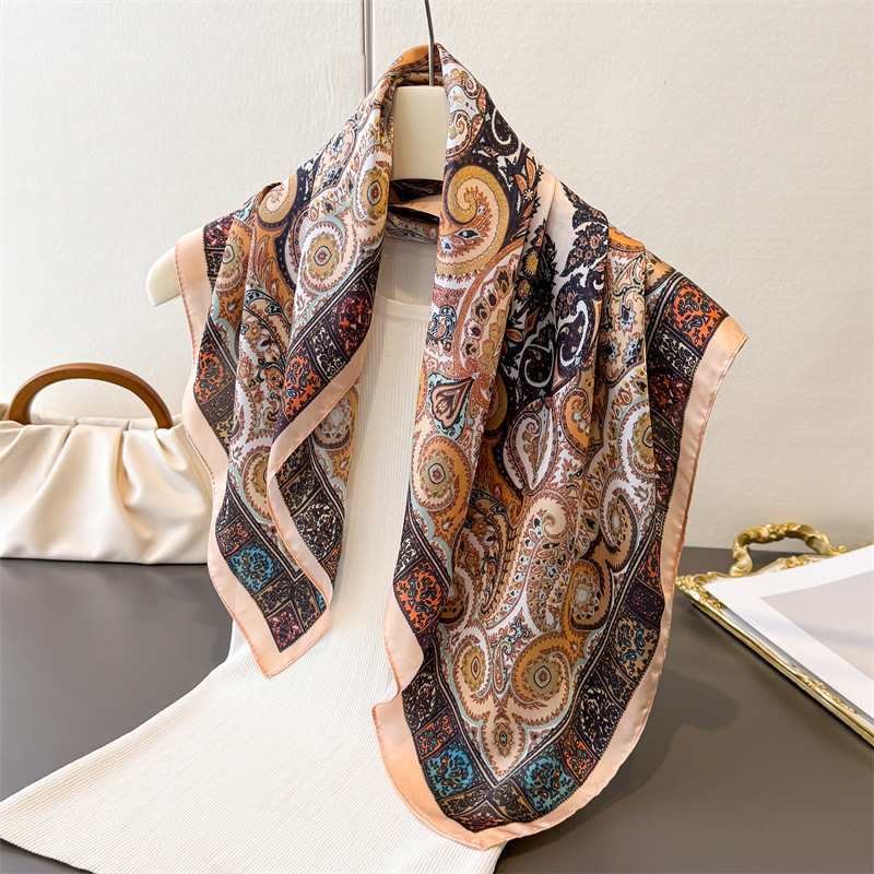 Women's Vintage Thin Satin Sca - Face Scarf Mask recension och pris