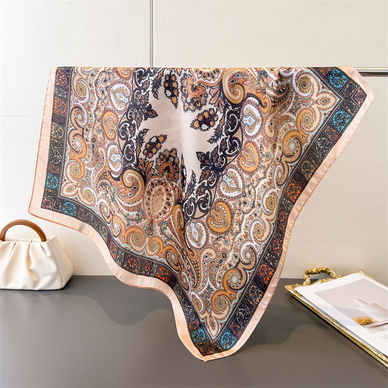 Women's Vintage Thin Satin Sca - Face Scarf Mask recension och pris