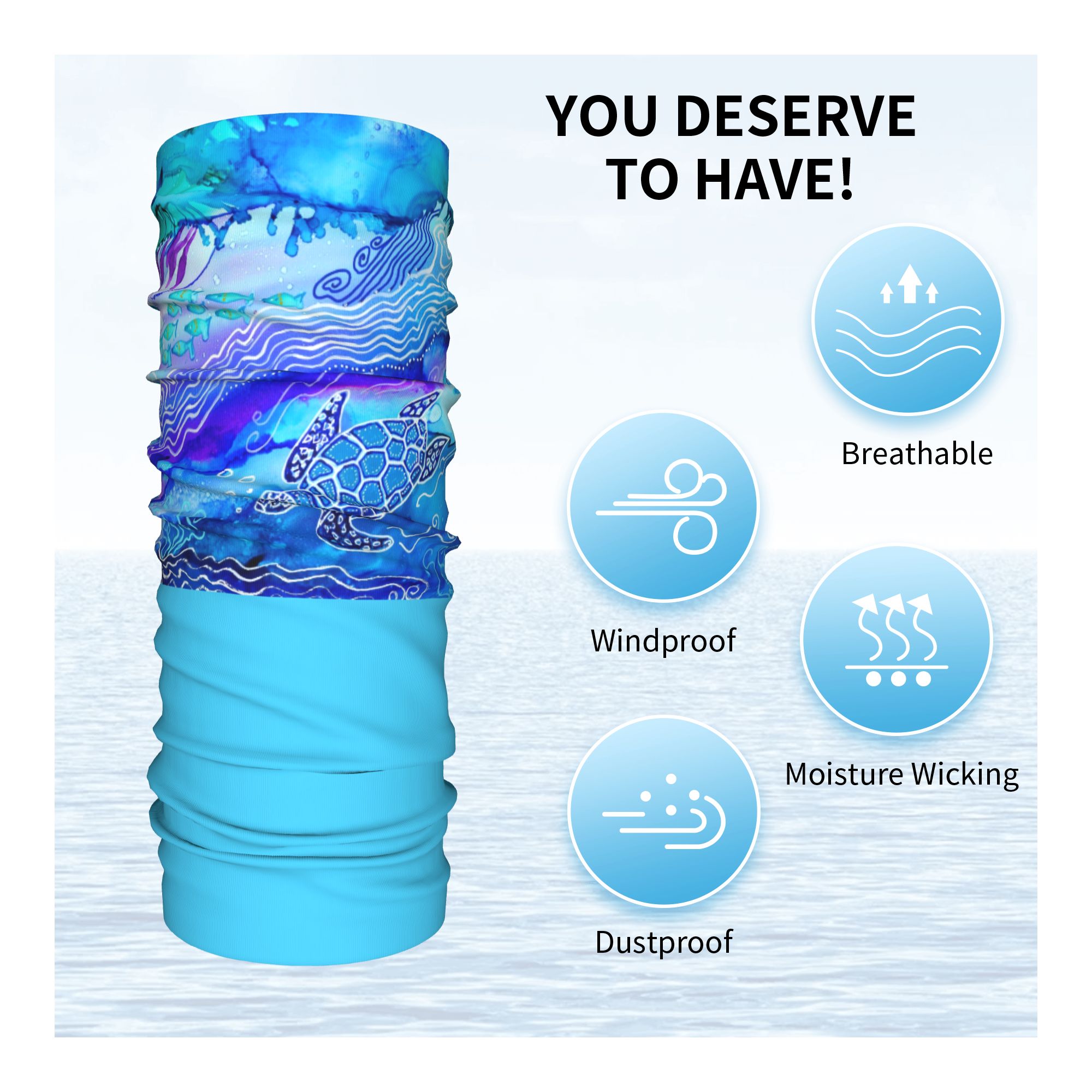 Custom Ocean Turtle Dive Winte - Neck Warmer Tube recension och pris